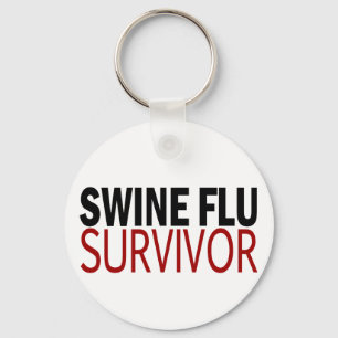 Swine Flu Survivor Key Ring