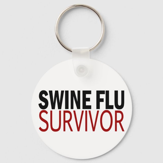 Swine Flu Survivor Key Ring (Front)