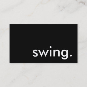 swing. business card