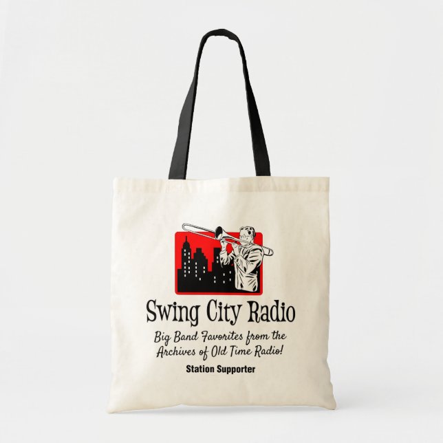 Swing City Radio Tote Bag (Front)
