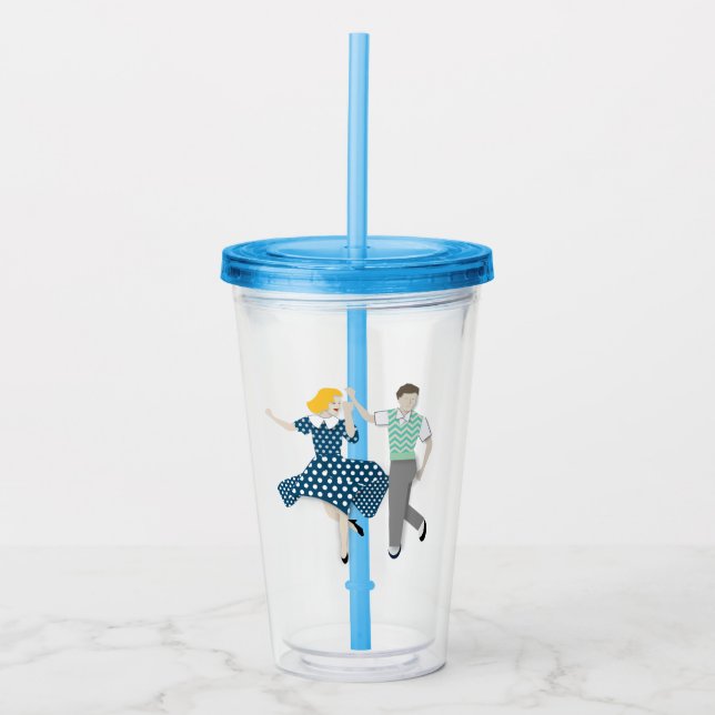 Swing Couple Acrylic Tumbler (Front)