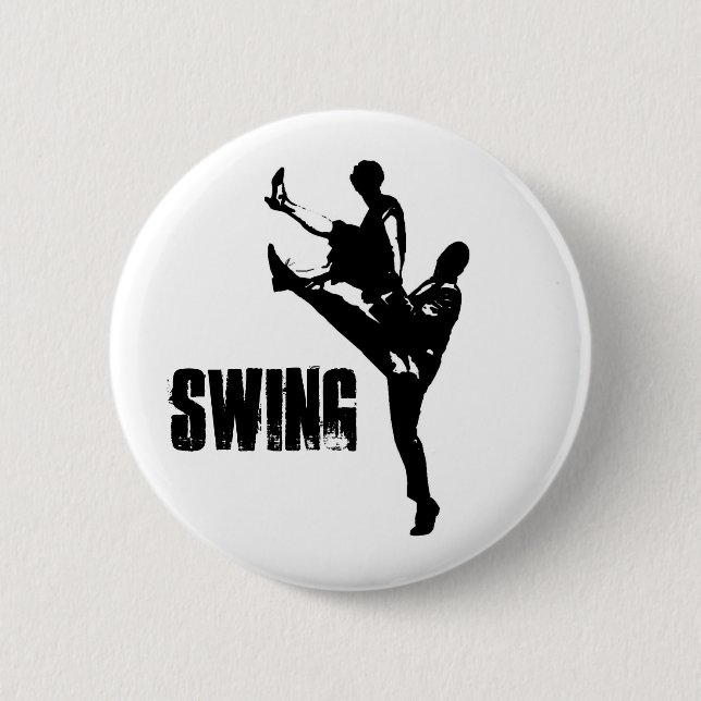 Swing Dance 6 Cm Round Badge (Front)