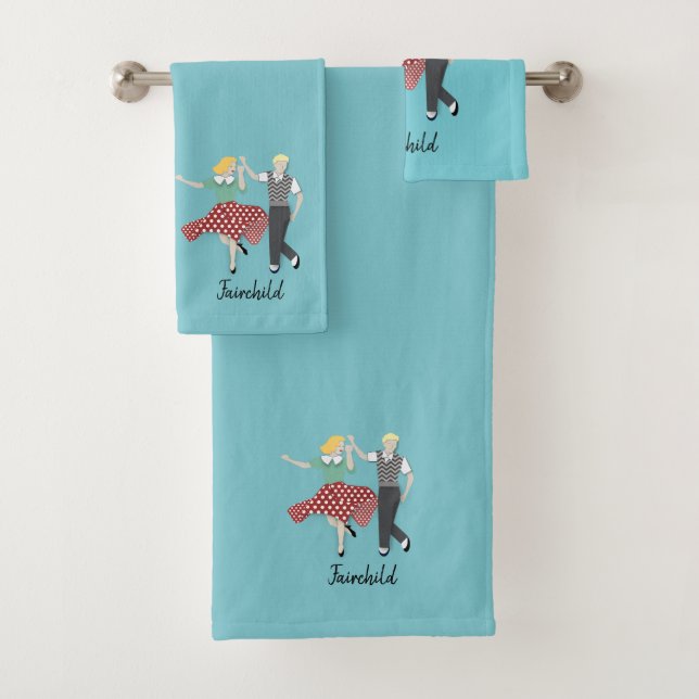 Swing Dance Bath Towel Set (Insitu)