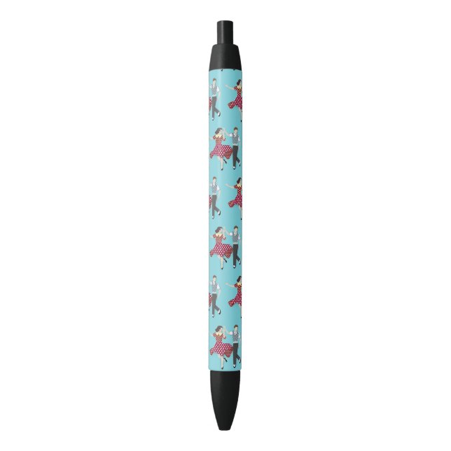 Swing Dance Black Ink Pen (Front Vertical)