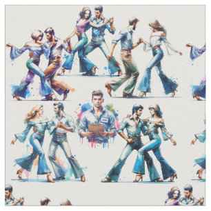 Swing Dance Competition with Judge Fabric