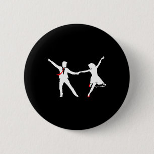 Swing Dance Couple - Dance School Swing Dance Swin 6 Cm Round Badge