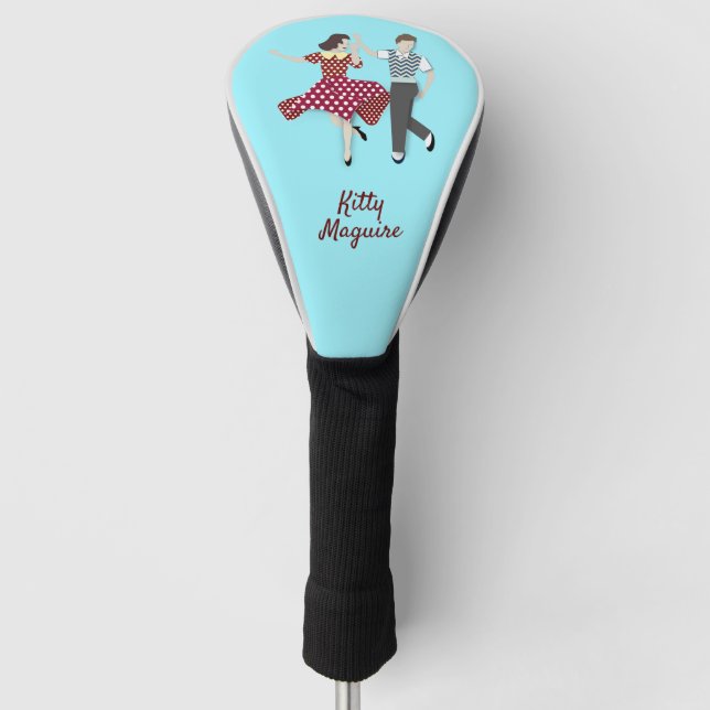Swing Dance Couple Golf Head Cover (Front)