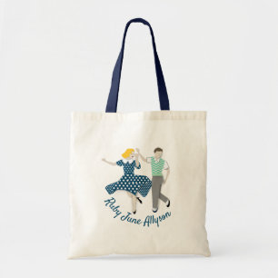 Swing Dance Couple Tote Bag