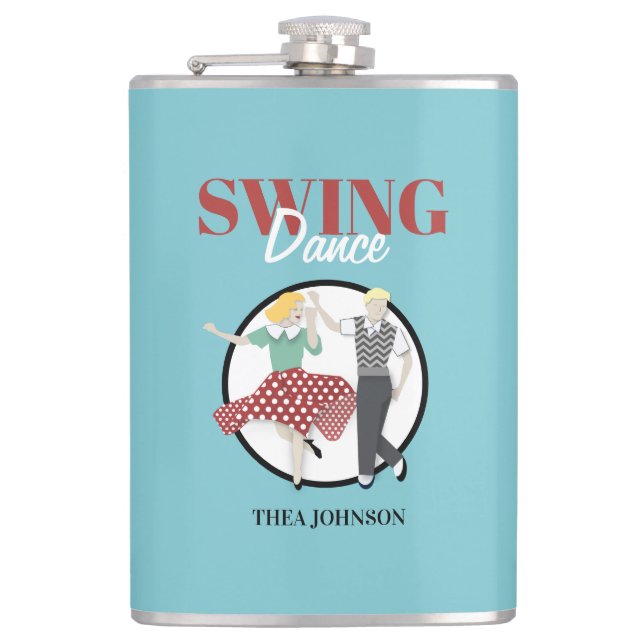 Swing Dance Hip Flask (Front)