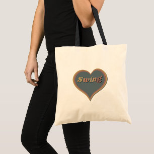 Swing dance Love Heart Tote Bag