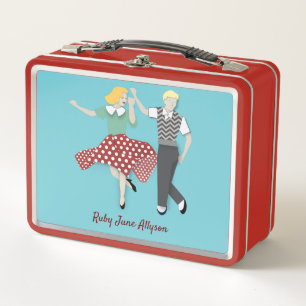 Swing Dance Metal Lunch Box
