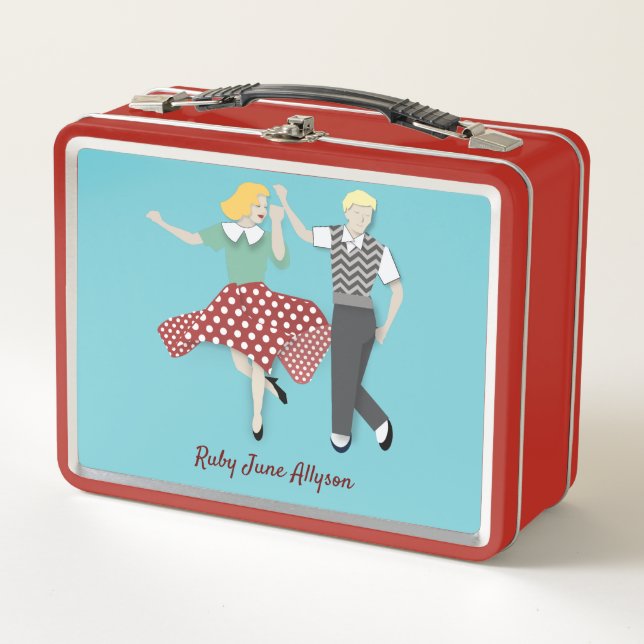 Swing Dance Metal Lunch Box (Front)
