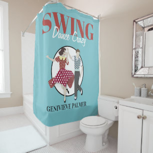 Swing Dance Shower Curtain
