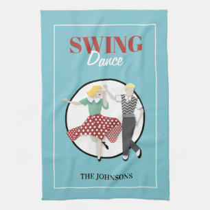 Swing Dance Tea Towel
