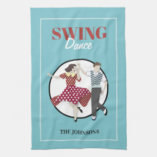 Swing Dance Tea Towel