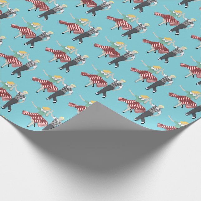 Swing Dance Wrapping Paper (Corner)