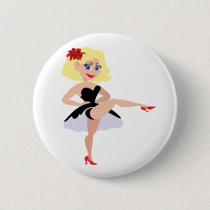 Swing Dancer 6 Cm Round Badge