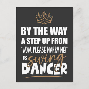 Swing Dancer is the Ultimate in Appeal. Fun Gift Postcard