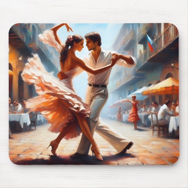 Swing Dancing Couples Dance Music  Mouse Pad (Front)