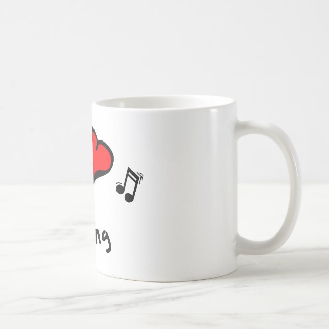 Swing I Heart-Love Gift Coffee Mug (Right)