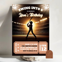 Swing Into Baseball Rookie Birthday Boy