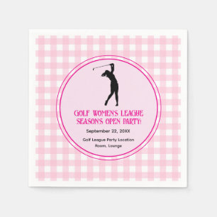 Swing into Fun: Ladies Golf League Celebration Napkin