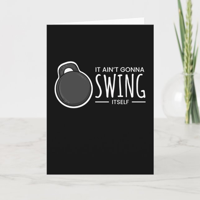 Swing It Self Kettlebell Fitness Card (Front)