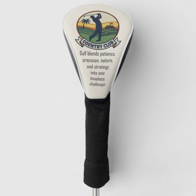 Swing Like a Legend Golf Head Cover (Front)
