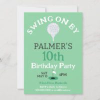 Swing On By Golfing Birthday Party