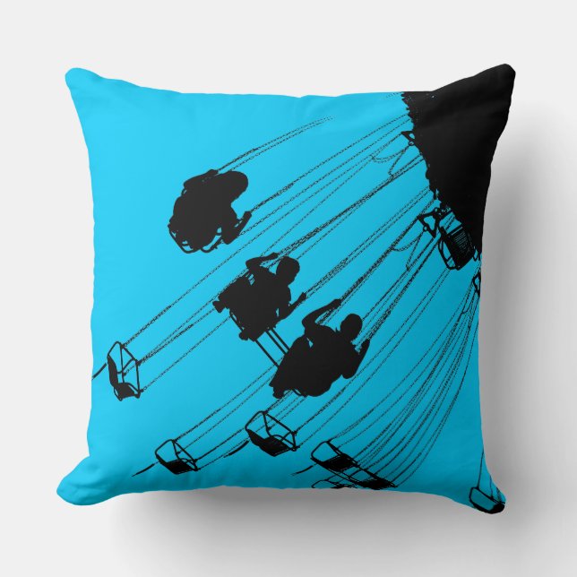 Swing Roundabout - Sky Blue Cushion (Front)