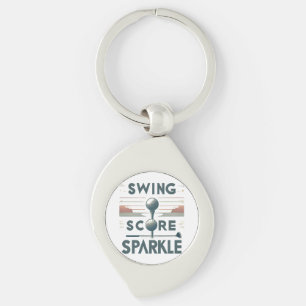 Swing, Score, Sparkle  Key Ring