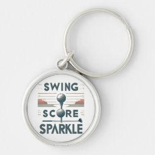 Swing, Score, Sparkle  Key Ring
