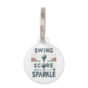 Swing, Score, Sparkle Pet Tag