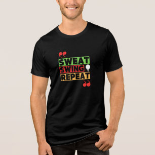SWING, SHINE, REPEAT WOMEN’S GOLF CLUB Tri-Blend SHIRT