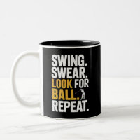 Swing Swear Look For Ball Repeat Golf Golfers Golf
