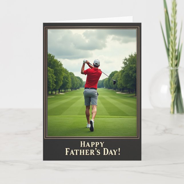 Swing Time Fathers Day Card (Front)