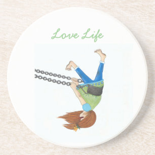 Swing Time Sandstone Coaster
