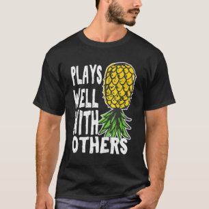 Swinger Couples Plays Well With Others Upside Down T-Shirt