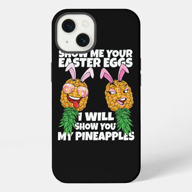 Swinger Easter Eggs and Upside Down Pineapples Wom iPhone Case (Back)