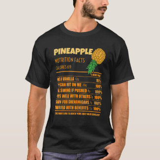 Swinger Nutrition Facts Upside Down Pineapple Men  T-Shirt