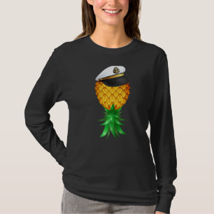 Swinger Upside Down Pineapple Captain Sailor Hat S T-Shirt