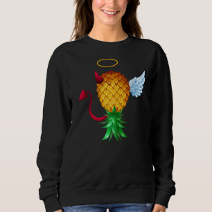 Swinger Upside Down Pineapple Half Devil Half Ange Sweatshirt