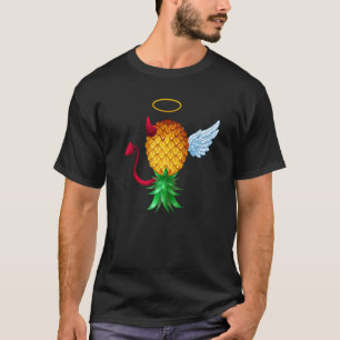 Swinger Upside Down Pineapple Half Devil Half Ange T-Shirt