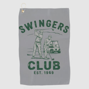 Swingers Club Funny Sarcastic Golfing Golfer Golf Towel