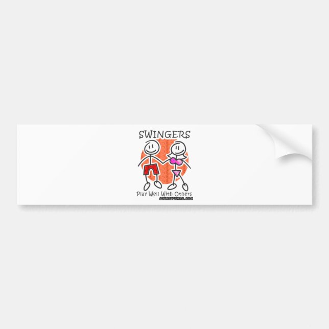 Swingers Play Well Together Bumper Sticker (Front)