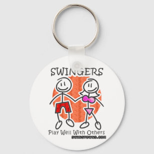 Swingers Play Well Together Key Ring