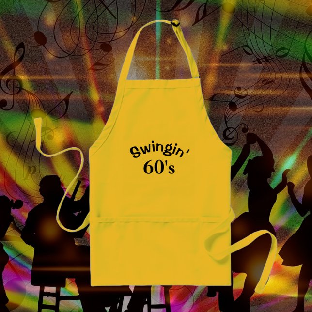 Swingin' Sixties 60 Years Old Standard Apron (In Situ Party)