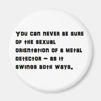 Swinging detector magnet