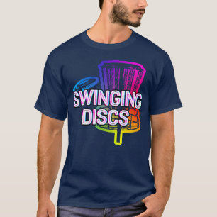 Swinging Discs in Baskets Sports Disc Golf Games f T-Shirt