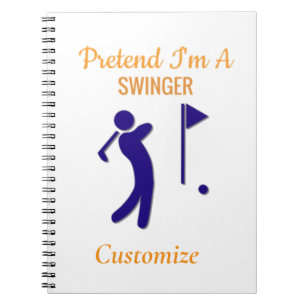 Swinging Golfer Thunder_Thunder_Cove Notebook